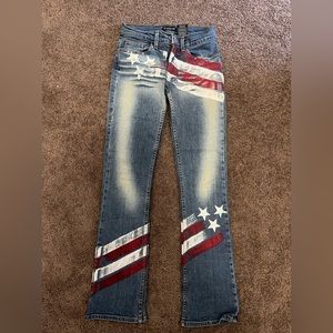 Bebe 4th of July jeans one of a kind!